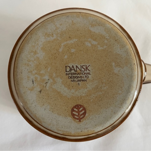 Vintage DANSK Nielstone Spice Flat Mugs Set of 2, Niels Refsgaard Design - Picture 12 of 12